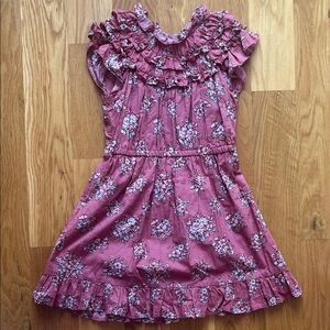 Jack by BB Dakota Floral Ruffle Dress in Mauve